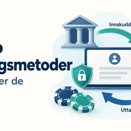 Casino betalingsmetoder – slik fungerer de