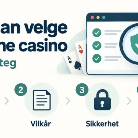 Hvordan velge et online casino – steg for steg