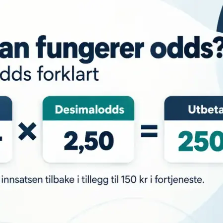 Hvordan fungerer odds? Desimalodds forklart for nybegynnere