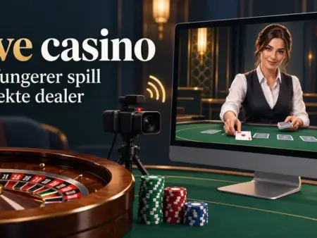 Live casino: slik fungerer spill med ekte dealer