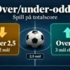 Over/under-odds: slik fungerer spill på totalscore