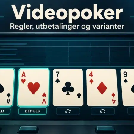 Videopoker-regler: slik spiller du, utbetalinger og varianter